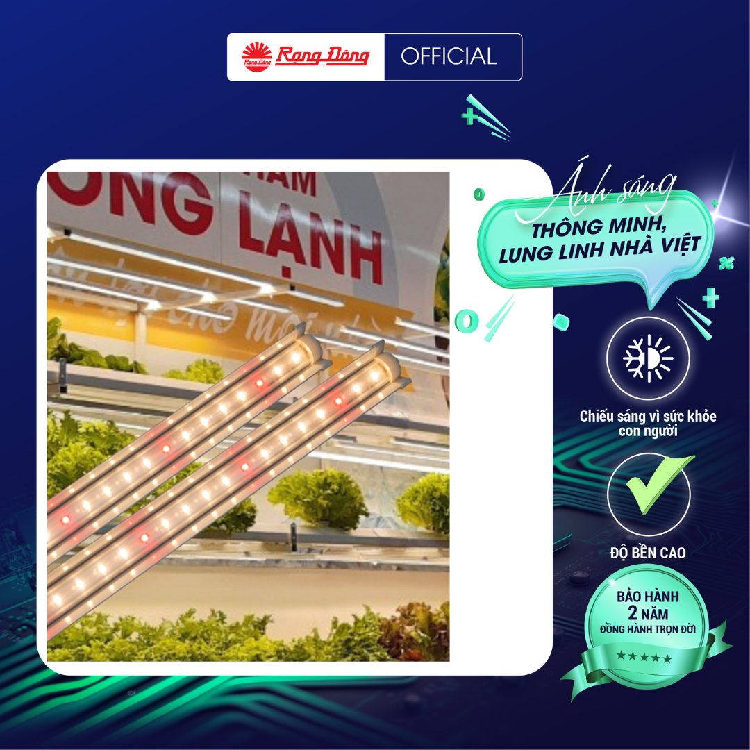 Đèn LED chuyên dụng trồng rau TRR 25W 120/WR (red) Chính hãng Rạng Đông Ánh sáng đỏ, Phù hợp với môi trường nghiên cứu nuôi trồng