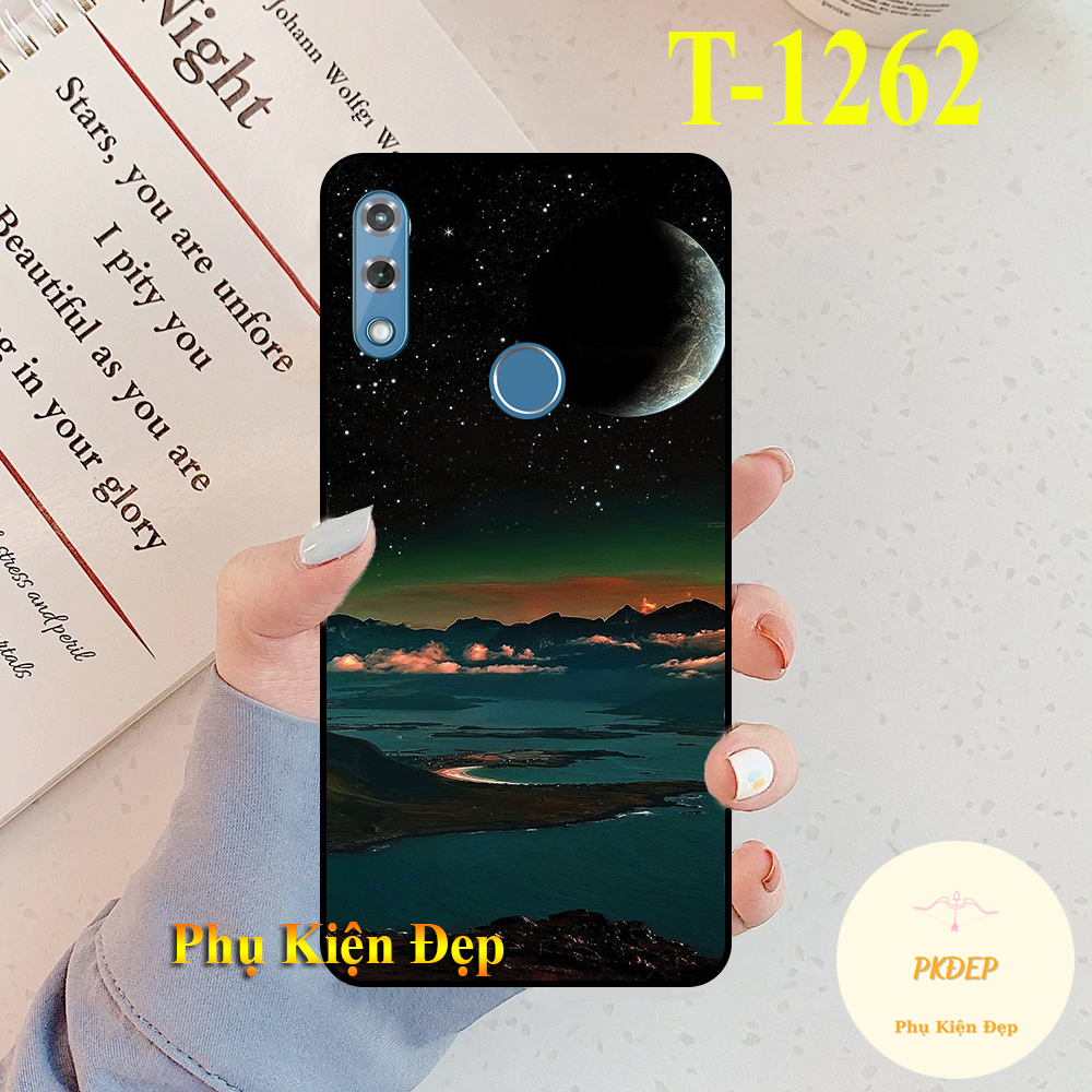 [HCM]Ốp lưng Vsmart Star 3 dẻo đen  in hình Mặt Trăng Xanh cực lạ