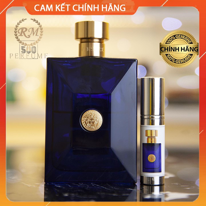 Nước hoa nam thơm lâu chính hãng Versace Pour Homme Dylan Blue edt, nước hoa hương gỗ mùi nhẹ đem lại sự mạnh mẽ cuốn hút cho nam dung tích 5ml/ 10ml/ 20ml