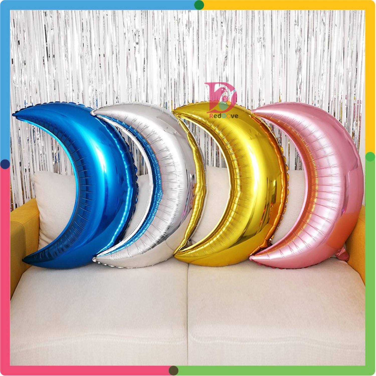 Bóng tráng nhôm hình trăng khuyết cỡ đại 28inch RedDove