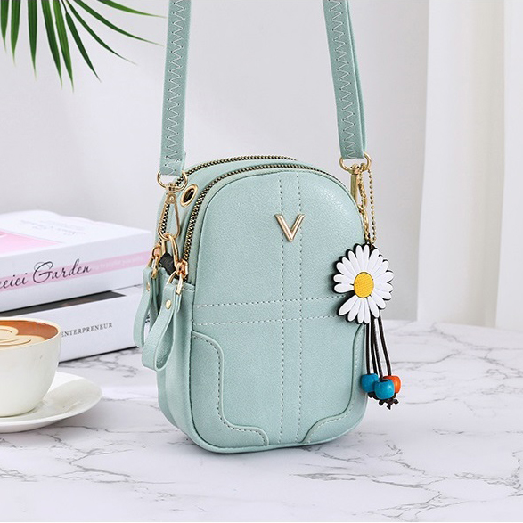 [HCM]Túi đựng điện thoại T26 Da Mềm Thời Trang Siêu Cute - Xanh