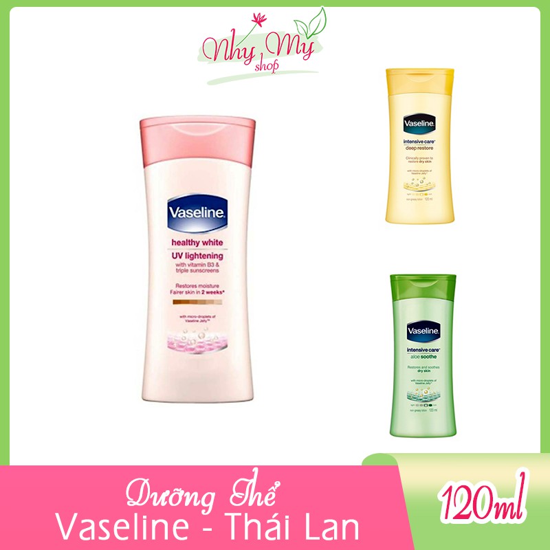Dưỡng thể vaseline thái lan 120g, sản phẩm tốt với chất lượng, độ bền cao và được cam kết sản phẩm y như hình