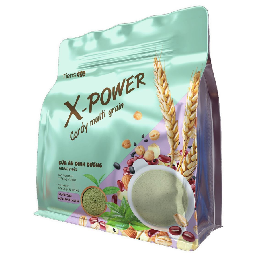 Cordy Multi Grain Bữa ăn dinh dưỡng Trùng thảo Vị Matcha Thiên sư – 15 gói