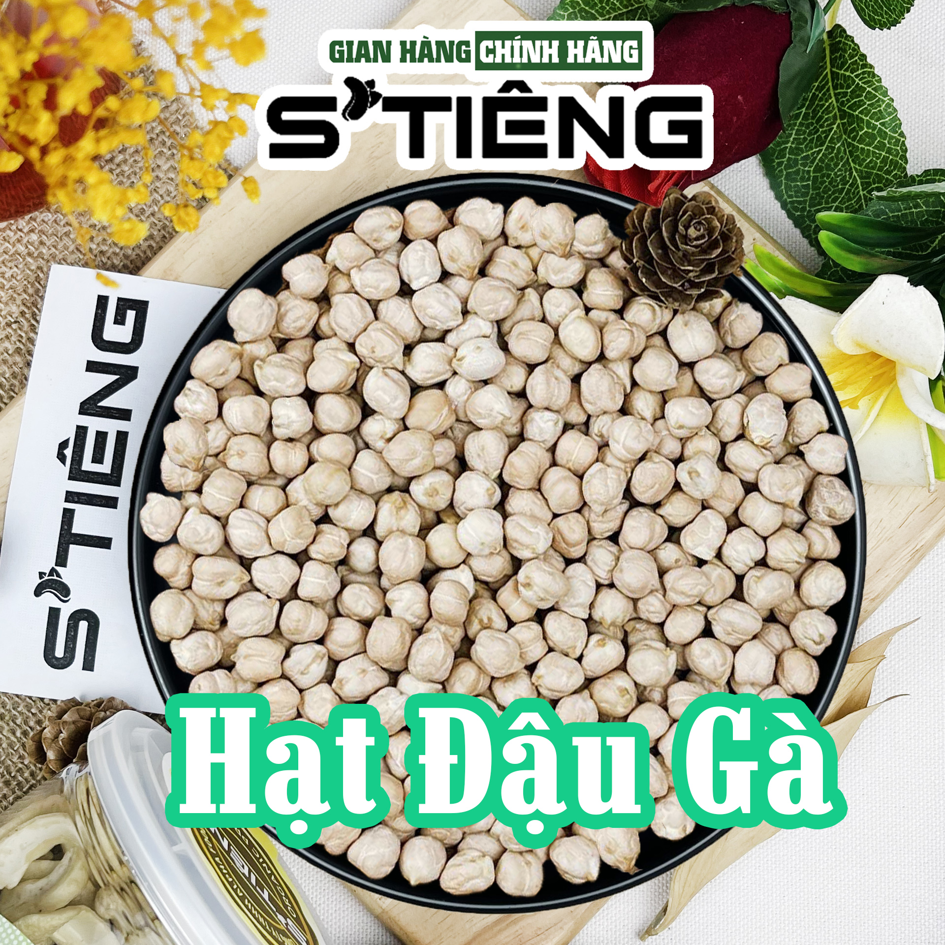 Hạt đậu gà trắng khô sống stiêng chế biến món ăn