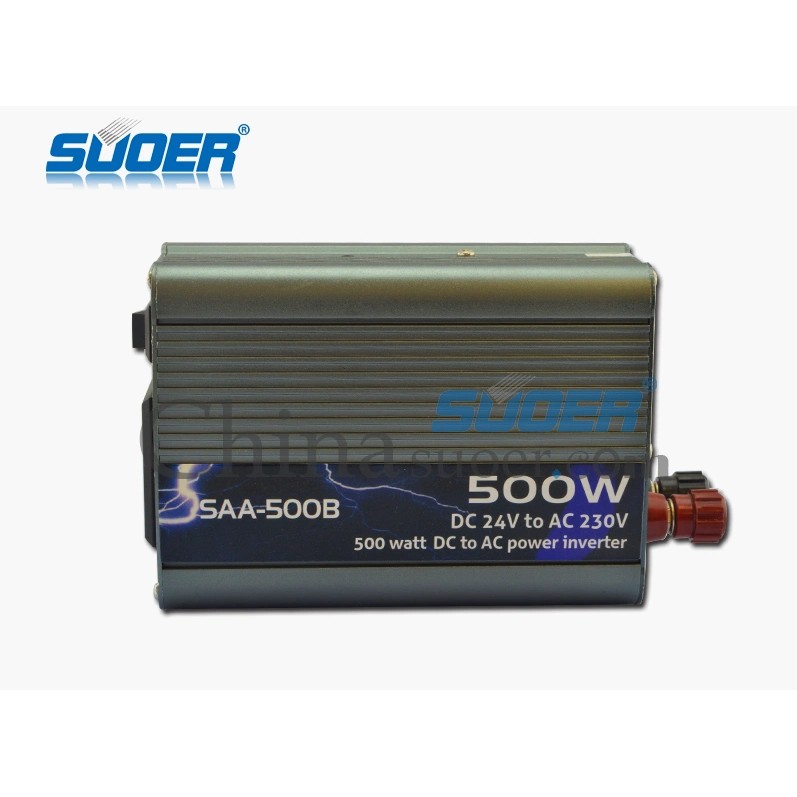 [HCM]Bộ đổi điện 500W 24V Sang 220V . SUOER SAA 500B