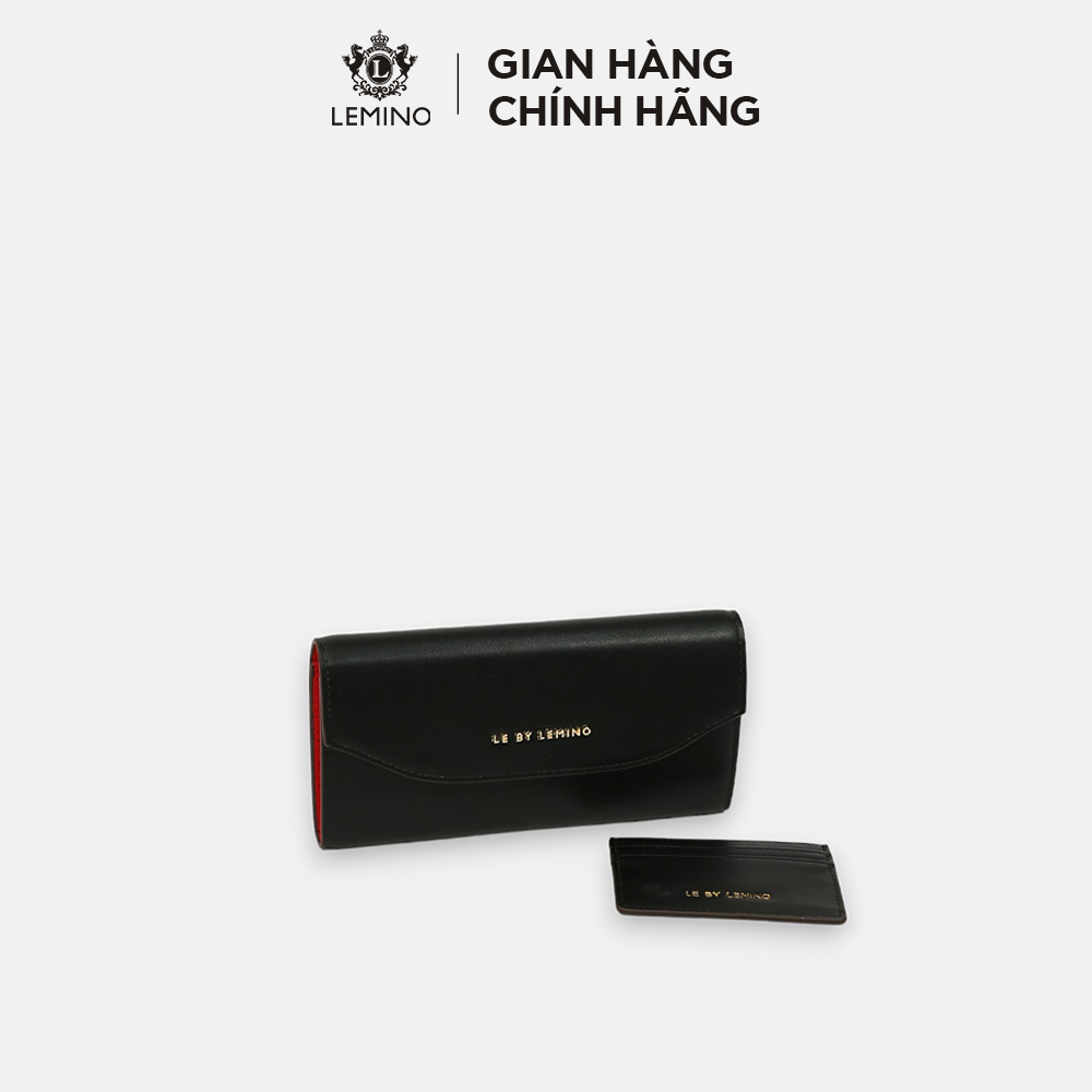 Ví nữ dáng dài lemino cúc bấm chắc chắn lb43028
