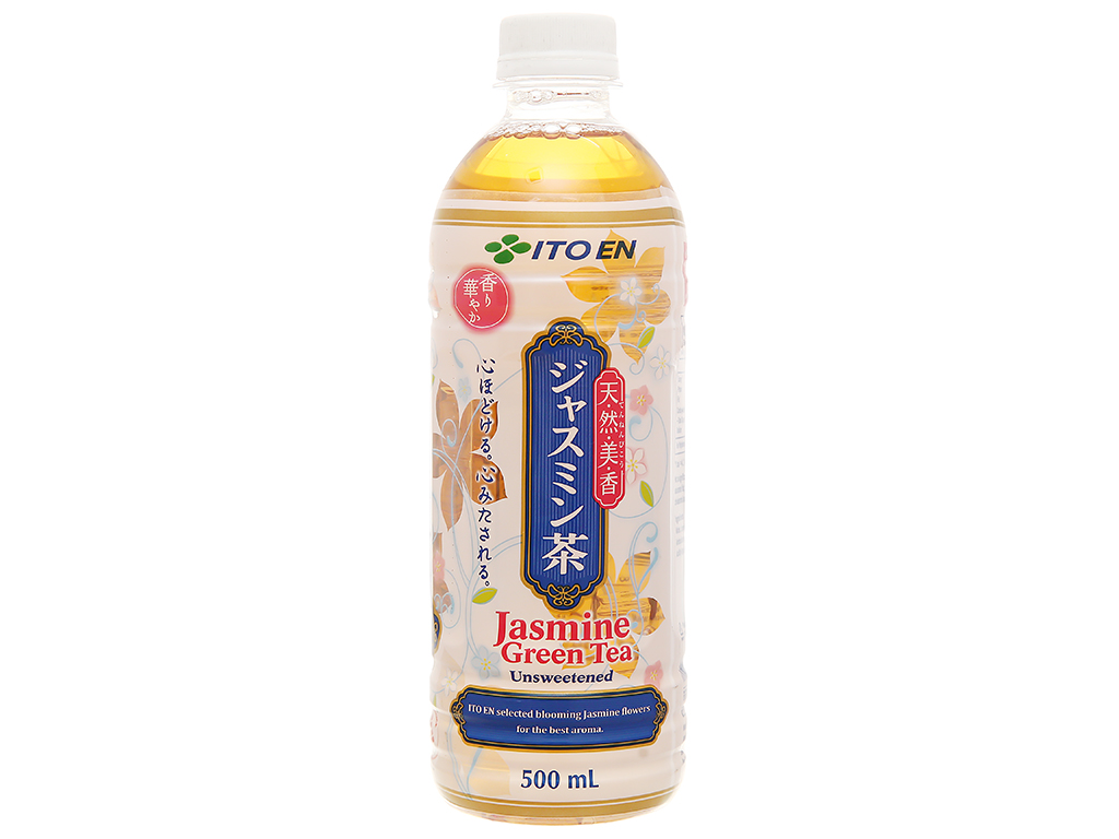 Nước uống trà xanh hoa lài không đường chai 500ml