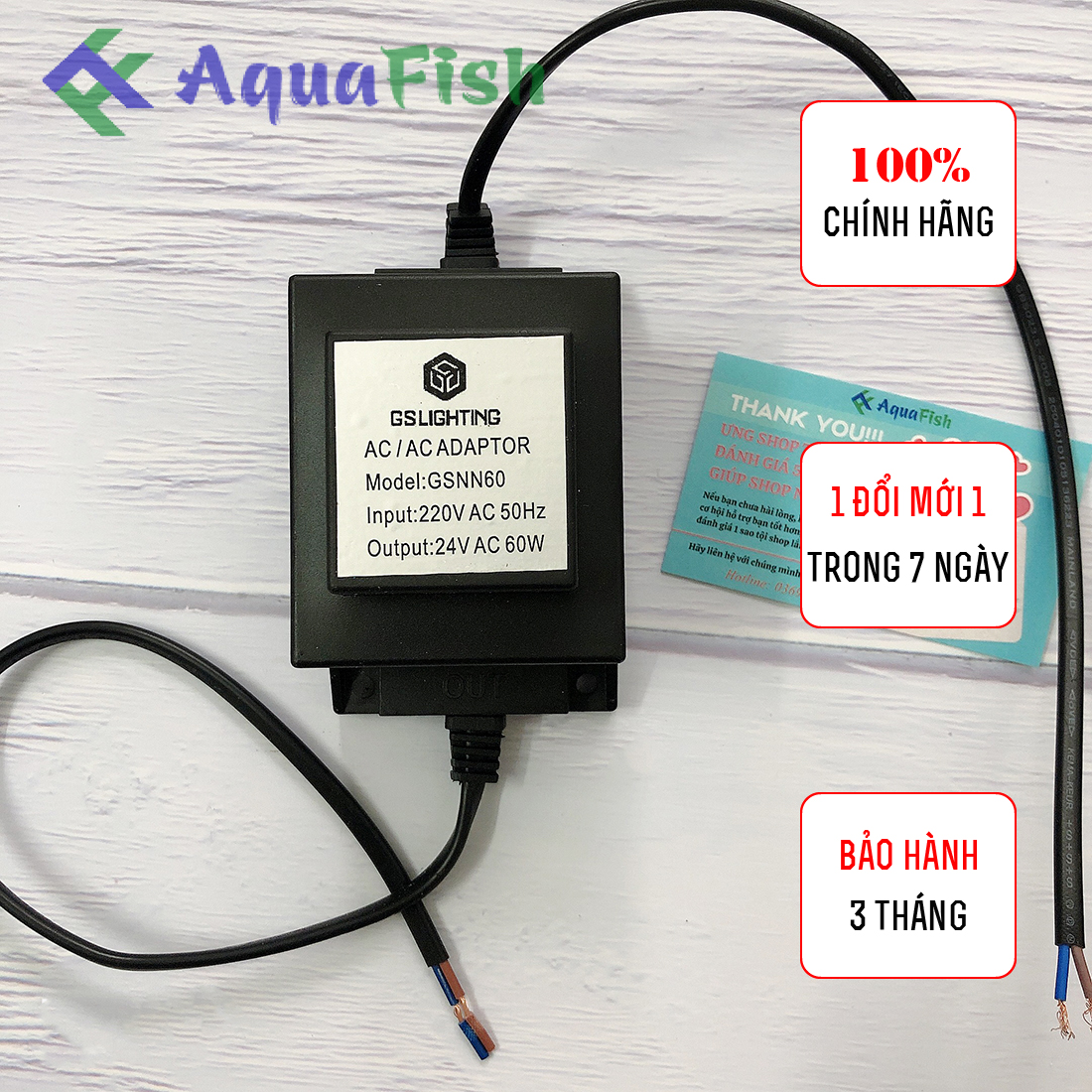 Bộ Nguồn Dành Cho Đèn Âm Nước Trang Trí Hồ Cá Koi, Hòn Non Bộ