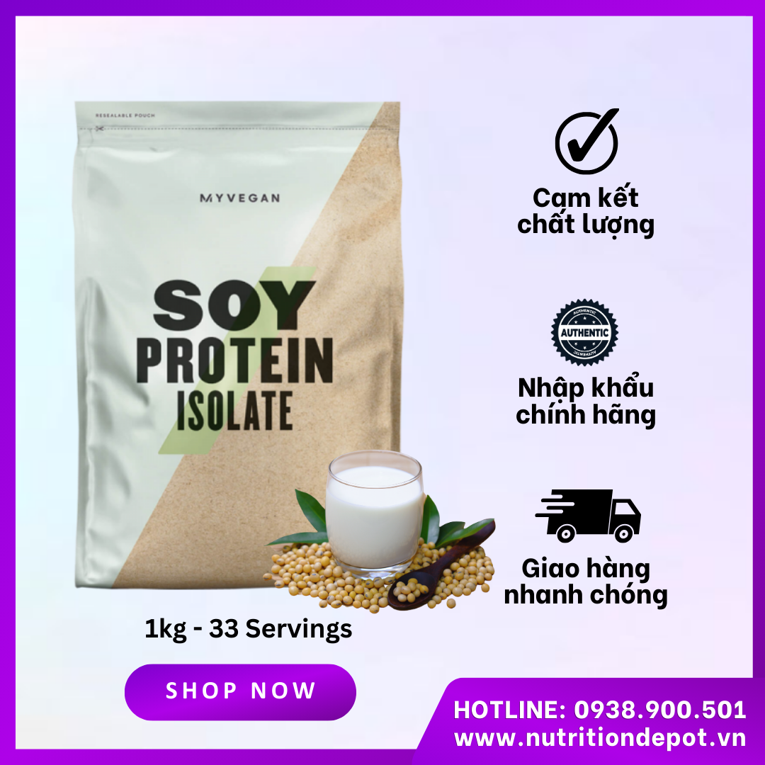 Bột Soy Isolate Protein - Sữa bổ sung đạm dành cho người ăn chay từ đậu nành