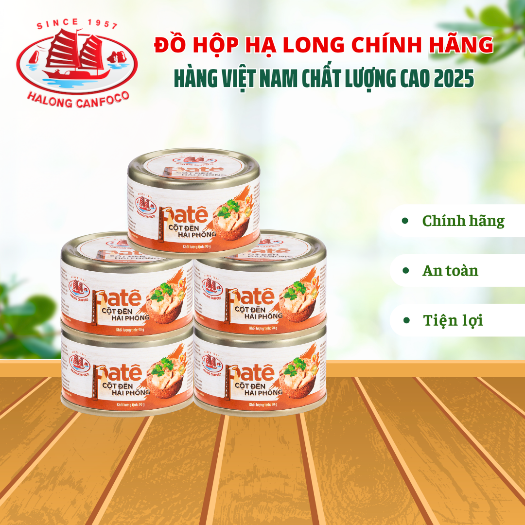 Combo 5 Patê Cột Đèn Hải Phòng 90G - Đồ Hộp Hạ Long