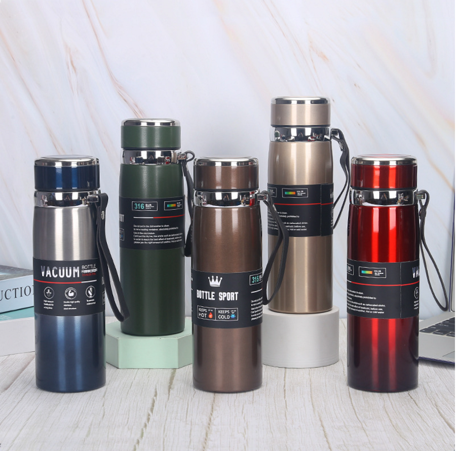 Bình giữ nhiệt cao cấp inox 316 dung tích 600ml, 800ml, 1000ml giữ nhiệt 24h
