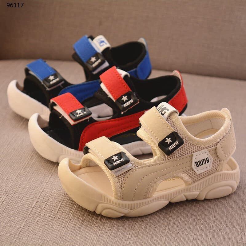 Sandal tập đi bé trai bé gái đế gấu cao cấp