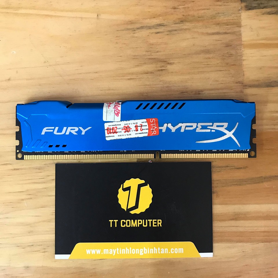 Ram kingston hyperx fury 8gb ddr3 bus 1600mhz blue