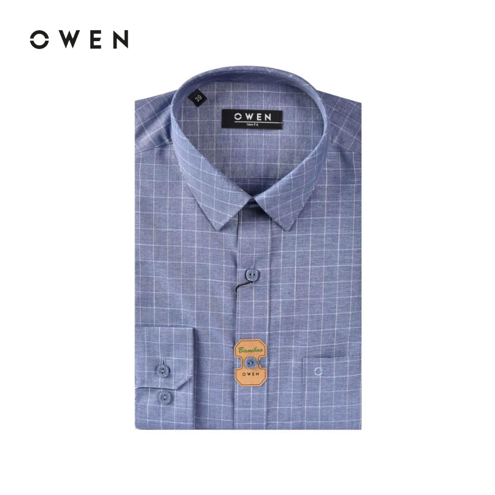 Owen - áo sơ mi dài tay slim fit as20913dt chất liệu bamboo