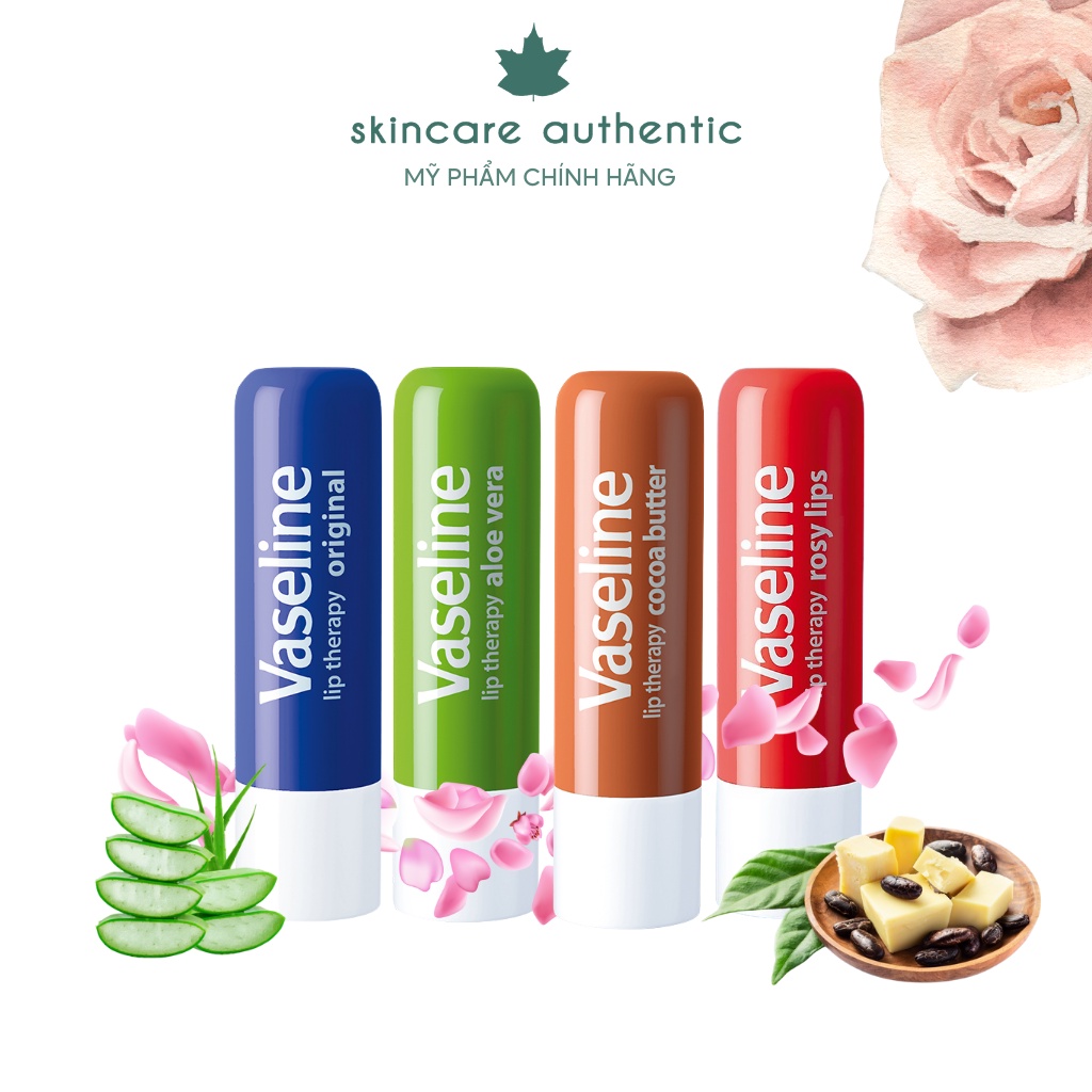 Son dưỡng môi mềm mại vaseline lip therapy dạng thỏi 4.8g
