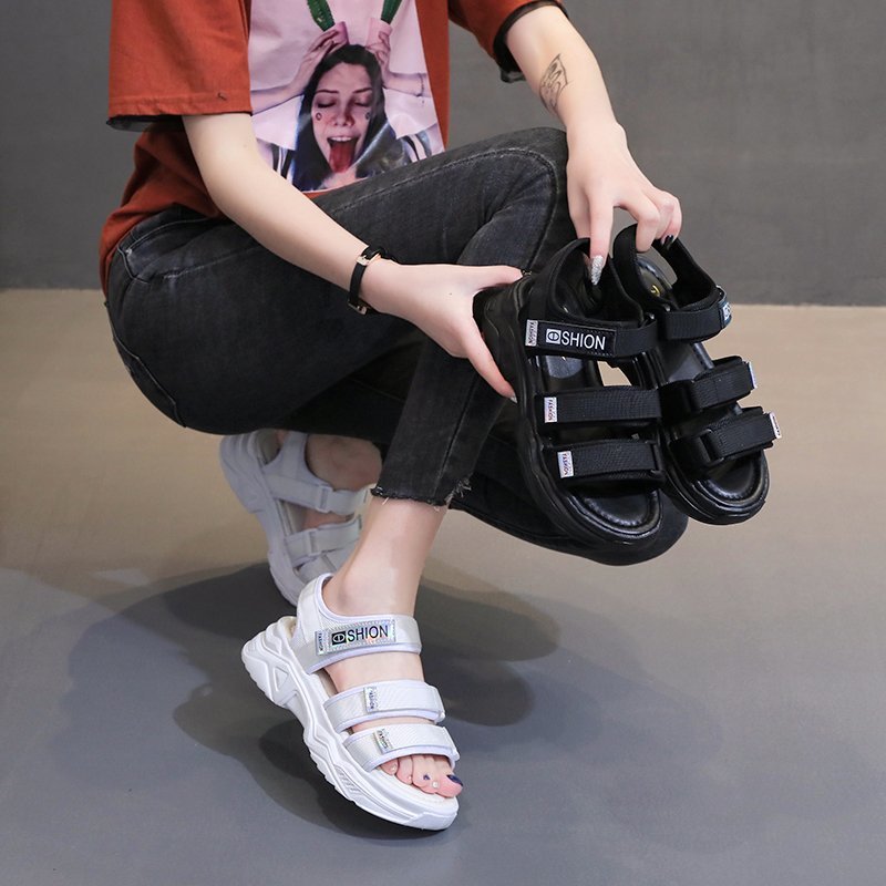 (Hàng xịn) Dép  Sandal nữ ulzzang đế bánh mì A36