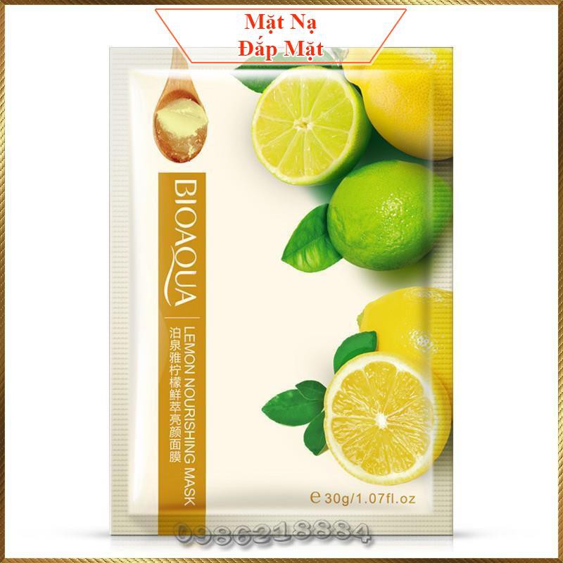 Mặt nạ chanh tươi Bioaqua Lemon Mask nuôi dưỡng da ẩm mịn BLM4