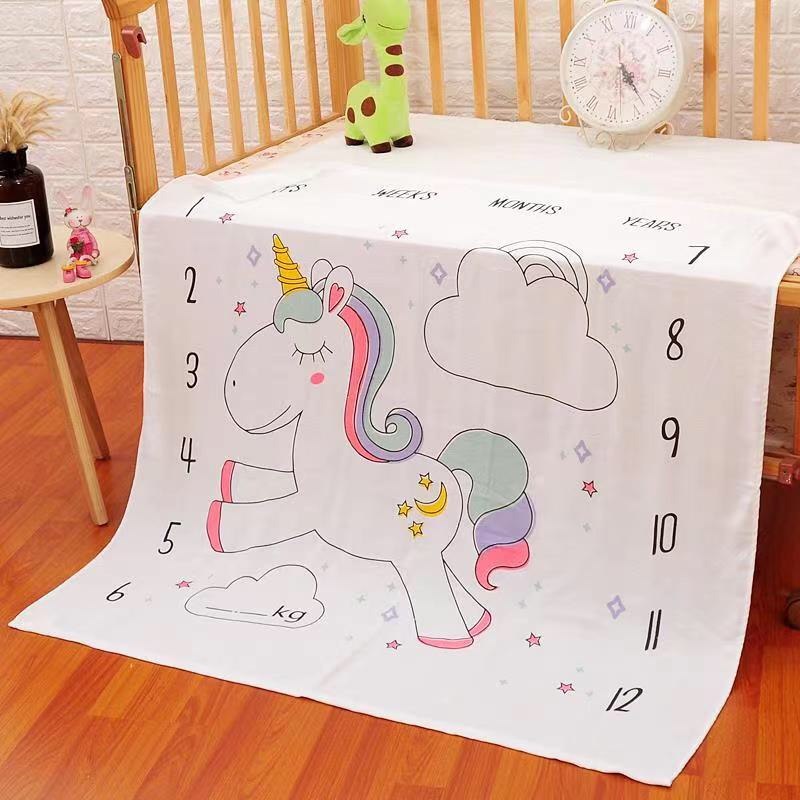 Chăn hè thu cho bé - Chăn lụa 4 lớp cao cấp siêu mềm cho bé nằm điều hòa