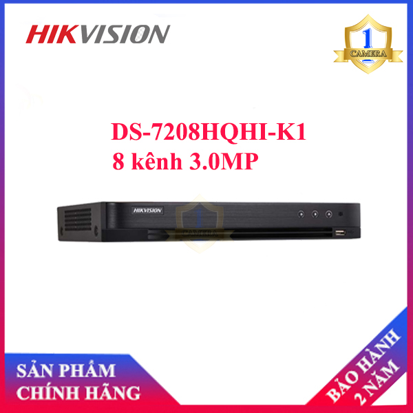 [HCM]Đầu ghi Camera TVI HIKVISION DS-7208HQHI-K1 8 kênh 3.0MP