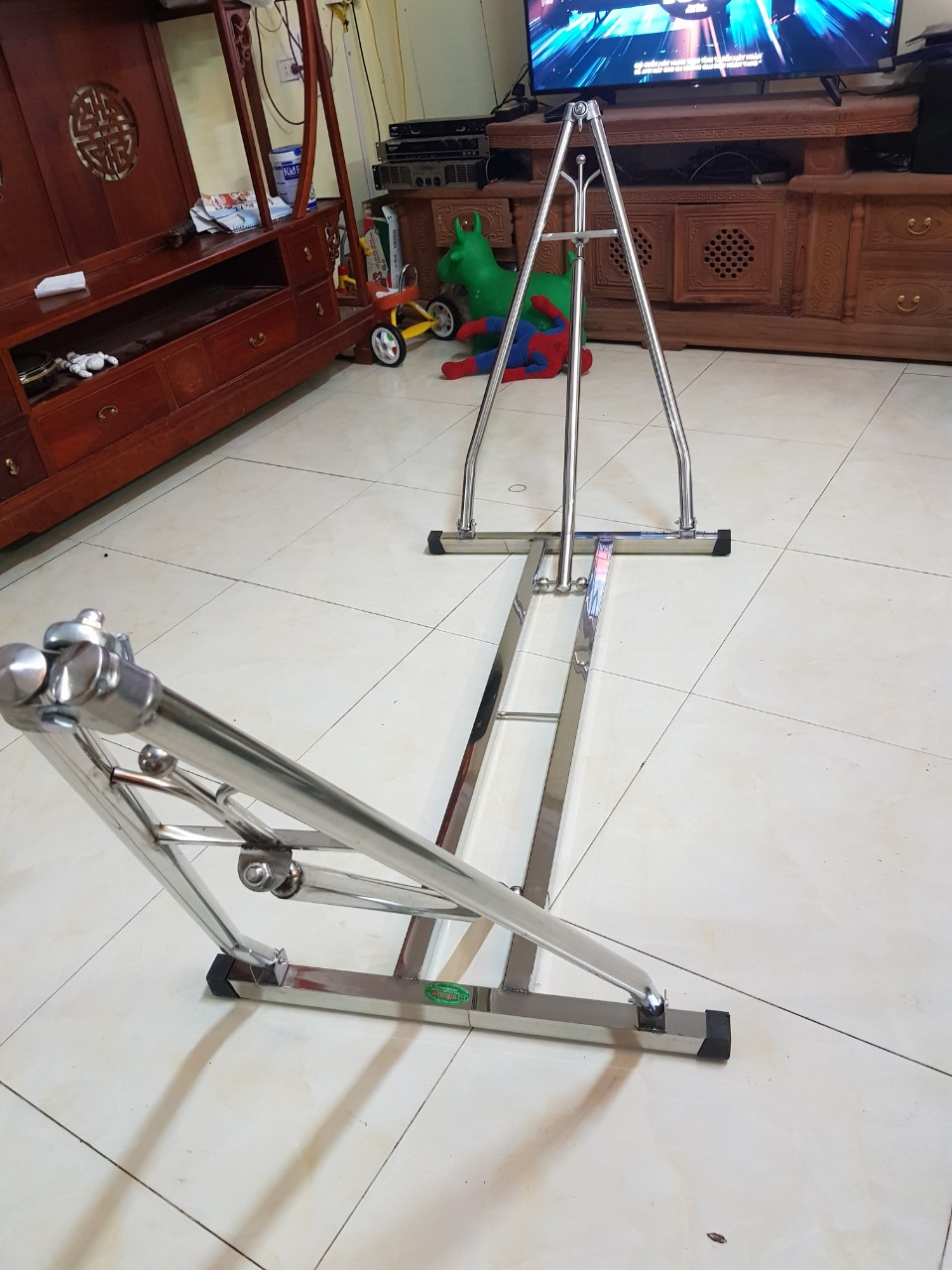 VÕNG XẾP INOX THANG VUÔNG _ VÕNG XẾP NGƯỜI LỚN 100% INOX KÈM LƯỚI HÀNG VIỆT NAM CHẤT LƯỢNG CAO