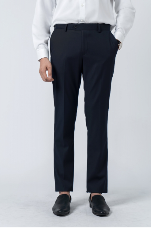 Quần tây owen màu navy tăng đơ qtr220512