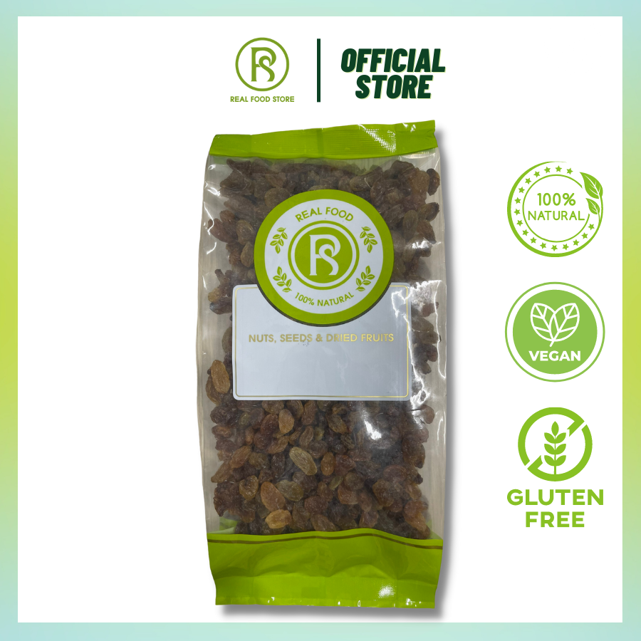 [HCM] Nho Khô Nâu REAL FOOD Ấn Độ - Nhập khẩu trực tiếp với công nghệ sấy khô tự nhiên hiện đại giữ nguyên được các dưỡng chất cần thiết ngon ngọt tự nhiên