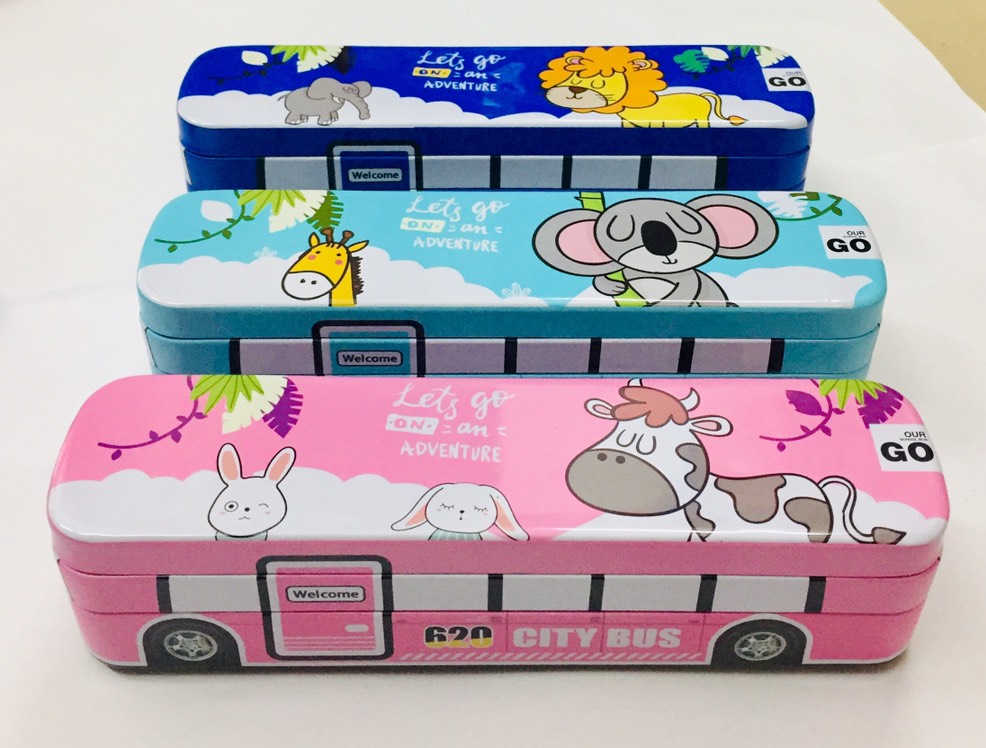 Hộp bút xe bus 2 tầng
