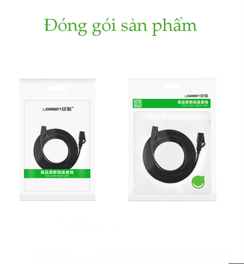 Cáp mạng 2 đầu đúc Cat7 UTP Patch Cords dạng dẹt dài từ 0.5-10M UGREEN NW106 Cáp mạng 2 đầu đúc Cat7 UTP Patch Cords dạng dẹt dài từ 0.5-10M UGREEN NW106