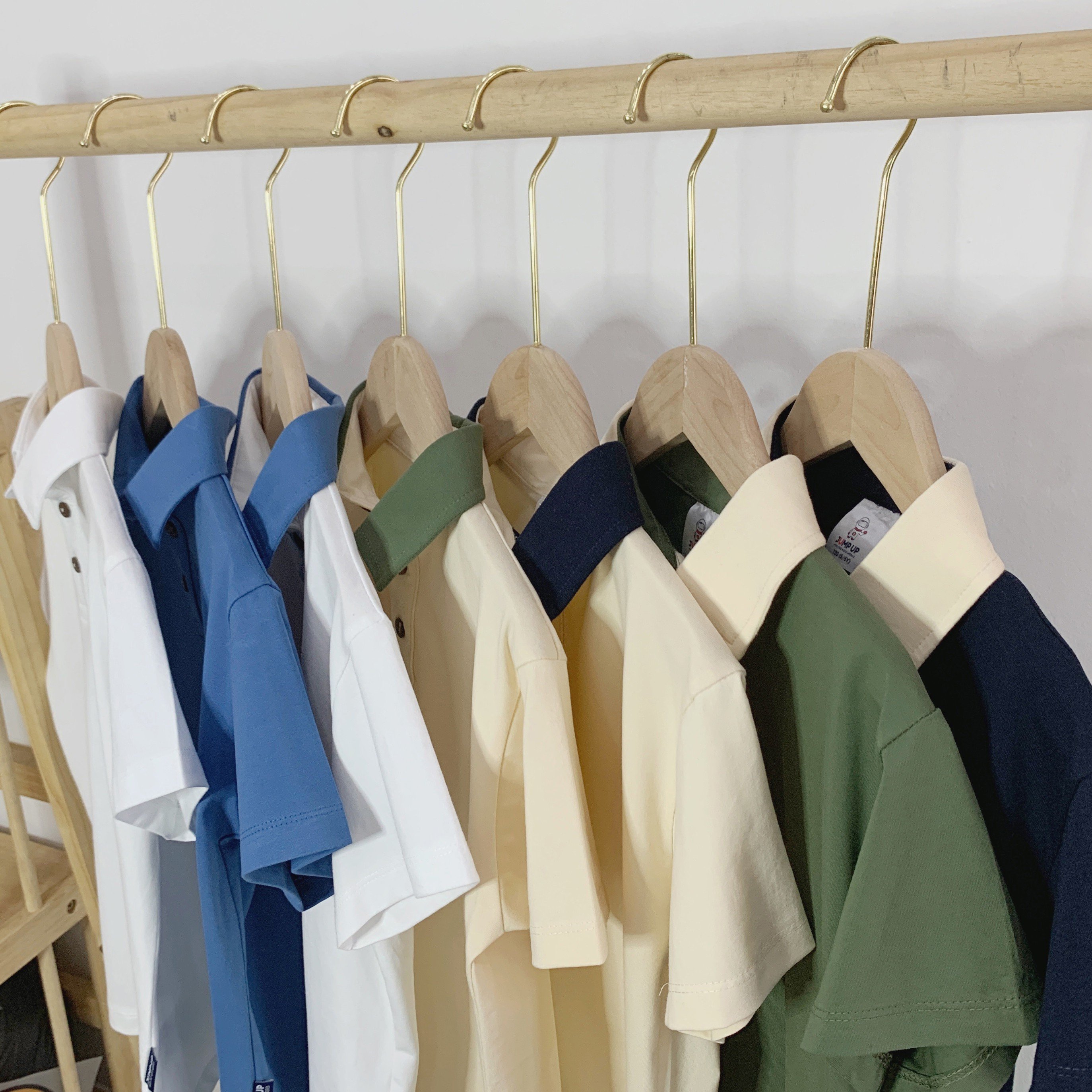 Áo polo cho bé trai, áo polo trơn phối màu cho bé đi học đi chơi, chất thun cotton mềm mát