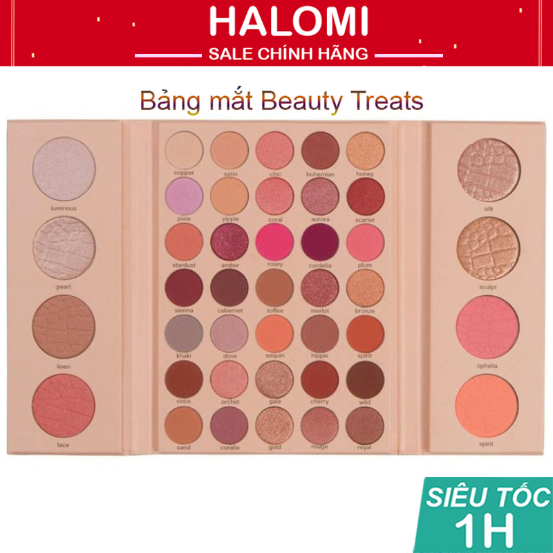 Bảng Mắt Beauty Treats 42 ô màu chuyên dùng makeup chuyên nghiệp, bảng phấn mắt 42 ô cao cấp gồm cả màu mắt, màu má và tạo khối HALOMI STORE
