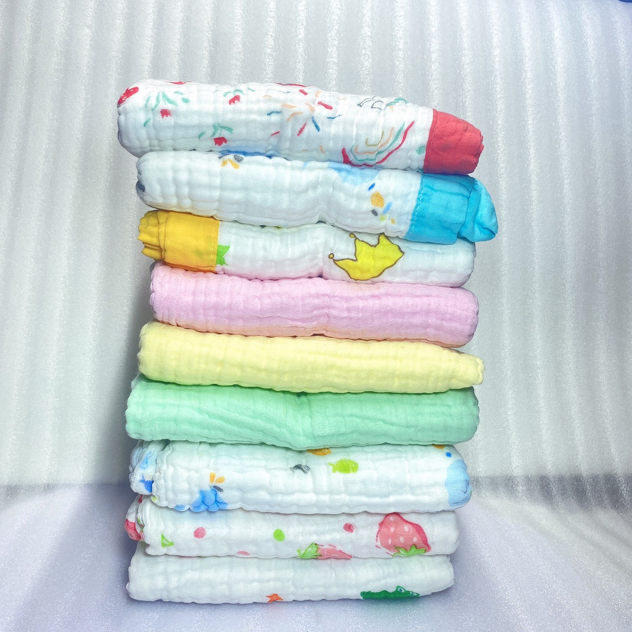 Khăn tắm xô sợi tre JUBON 6 lớp đa năng làm khăn tắm, khăn choàng