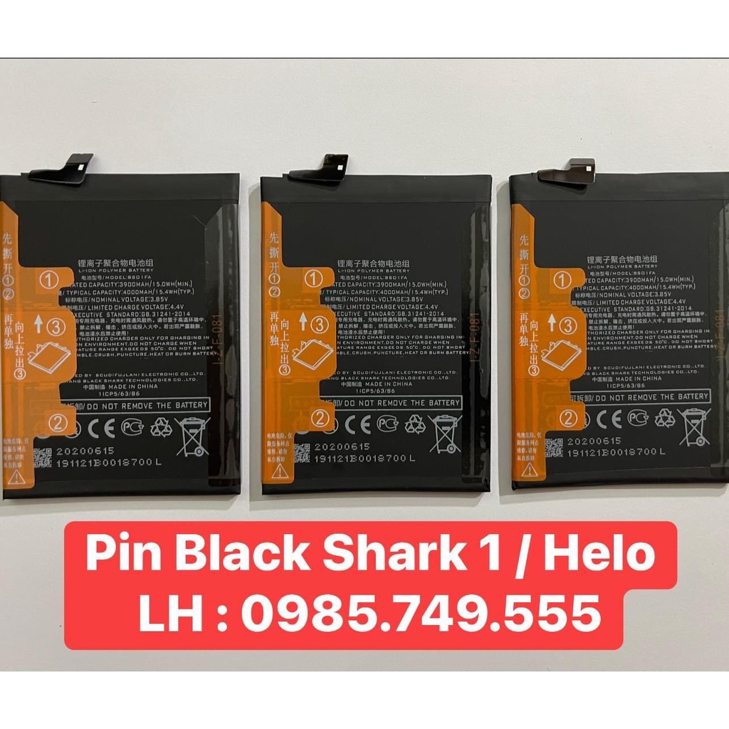 Pin công ty điện thoại black shark 1 / helo