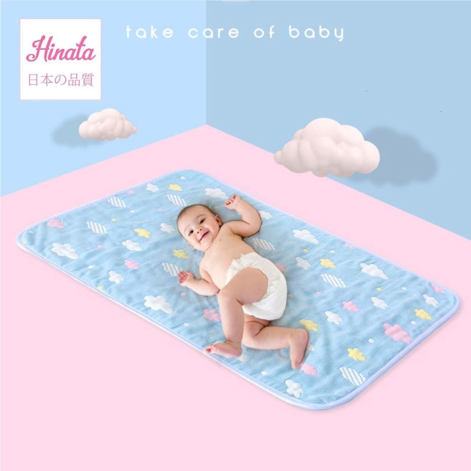 Thảm lót chống thấm ra chăn đệm Hinata TCT01 made in Japan, mềm mại, thoáng khí, siêu thấm hút, chống thấm tuyệt đối