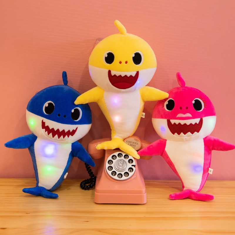 Gấu bông cá mập baby shark đu đu đu đu thú nhồi bông đang yêu 30cm