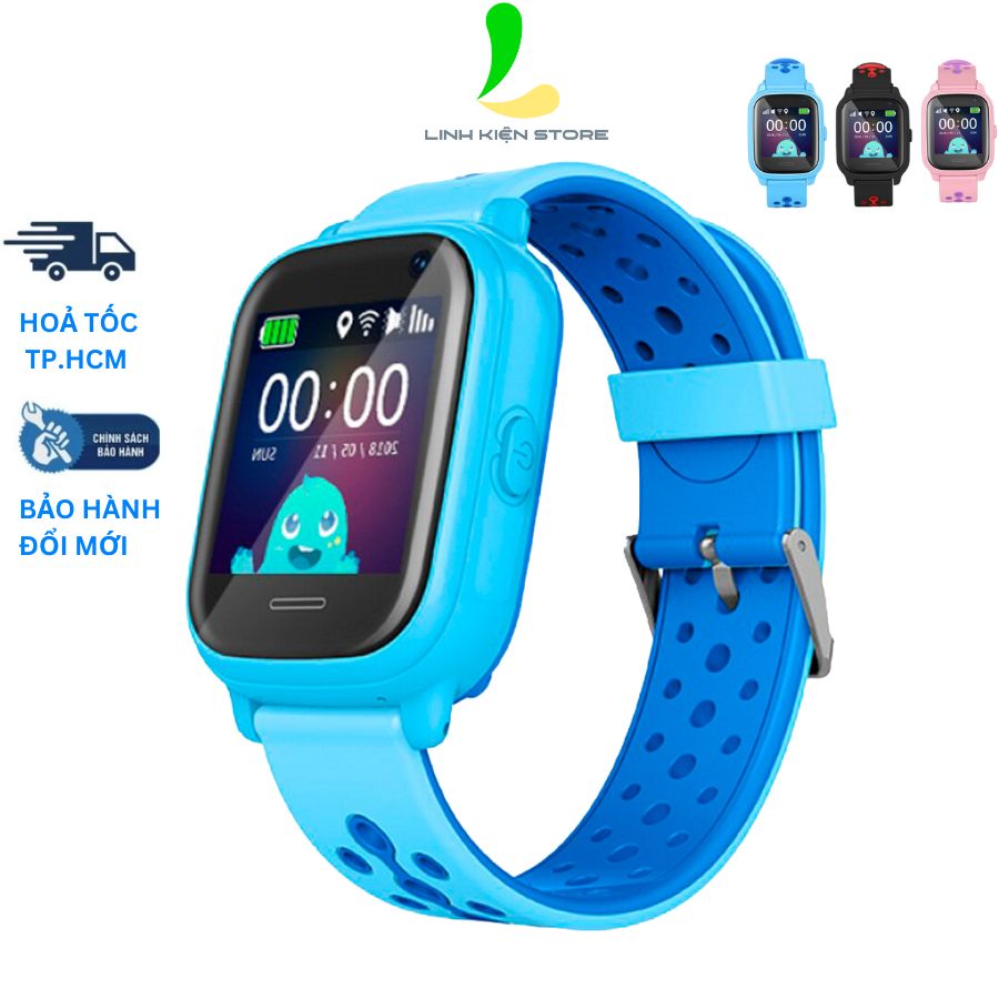Đồng hồ thông minh định vị trẻ em Wonlex KT04 - Thiết bị đeo tay xác định vị trí của bé màn hình cảm ứng cùng công nghệ định vị đa tần