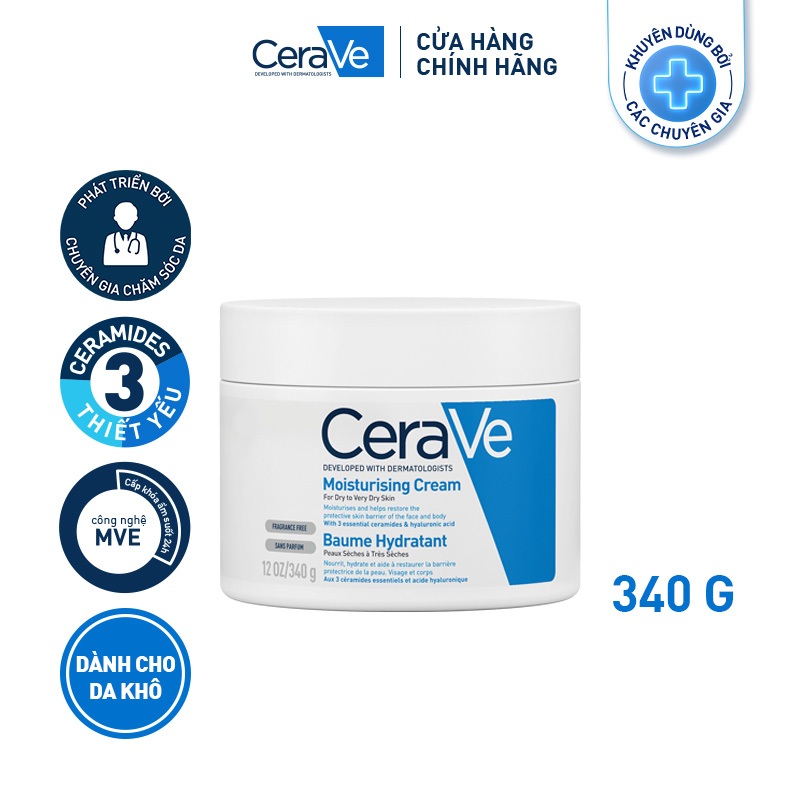 Kem dưỡng ẩm CeraVe Moisturizing Cream 340g