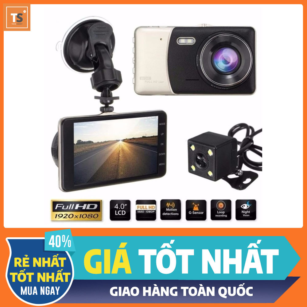 Camera Hành Trình Trước Sau X002 Full HD Màn 4 inch