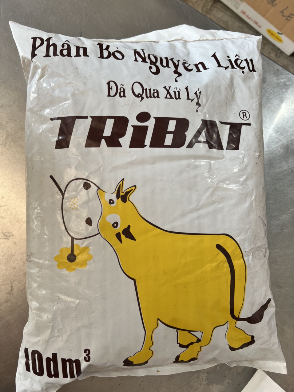 Phân bò khô nguyên chất túi 10dm phân bò khô đã qua xử lý