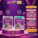 Pate Cho Mèo Con WHISKAS Junior 80g, 24 gói