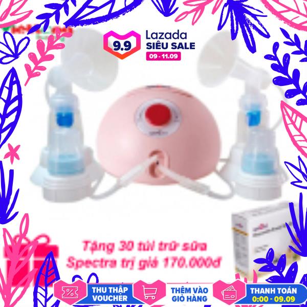 Máy hút sữa đôi spectra dew 350 + tặng 30 túi trữ sữa spectra trị giá 170.000đ