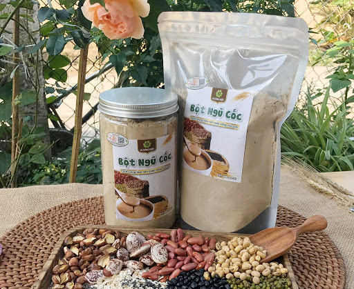 [ĐẶC BIỆT] 1KG Bột ngũ cốc 15 loại hạt,tăng cân,chiều cao,đề kháng,hạt điều,hạt sen bắc,mè đen,gạo lức...