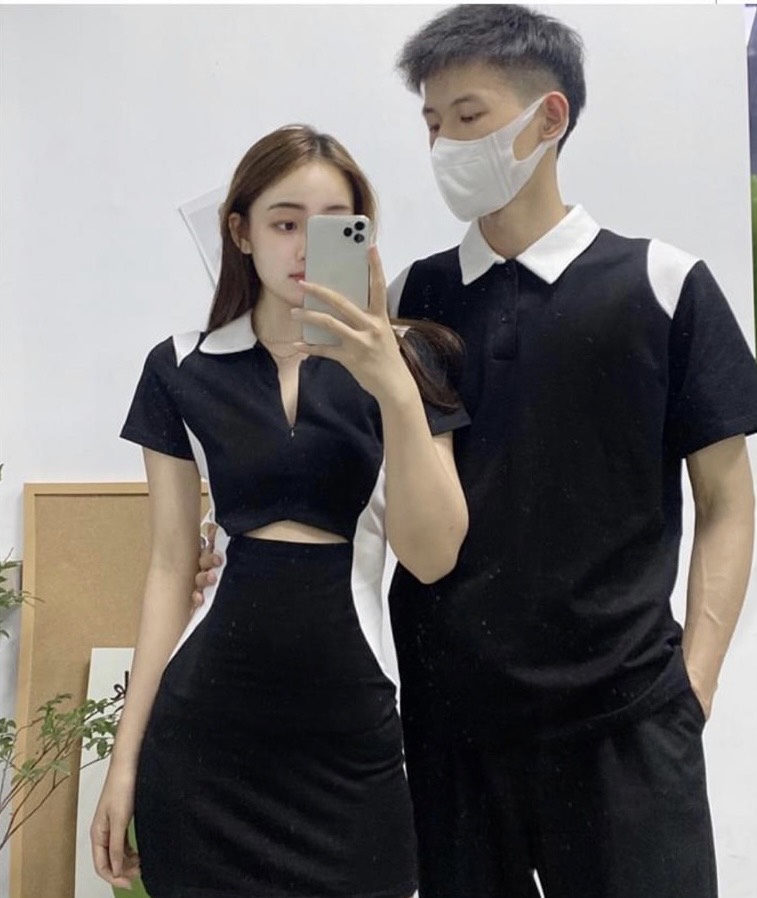 Đồ đôi nam nữ, áo váy thun siêu hot, Set áo váy đôi nam nữ cao cấp du lịch, chụp hình cưới