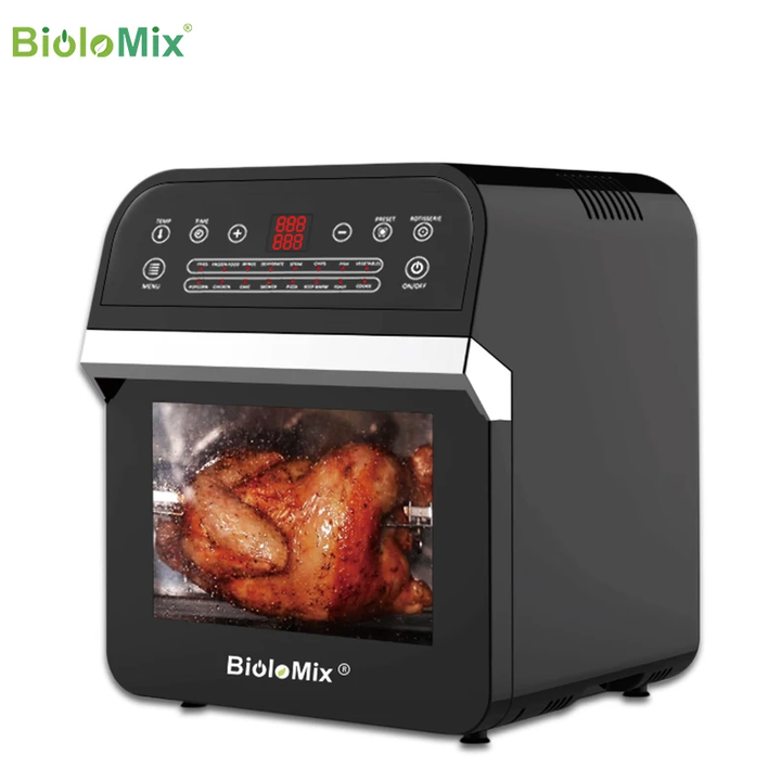 Nồi chiên không dầu điện tử biolomix ma510t dung tích 12 lít, công suất 1600w