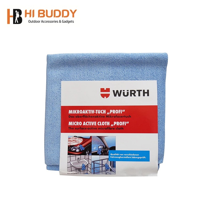 Bộ 4 khăn lau chống trầy xước wurth micro-fiber cloth 40x40cm 0899900117 - hibuddy