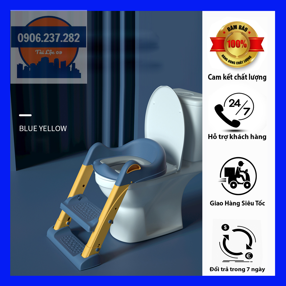 Ghế ngồi bồn cầu cho bé xếp gọn có thang vịn, bậc thang bồn cầu, thu hẹp bồn cầu có thang trèo, thu nhỏ bồn cầu, lót bồn cầu