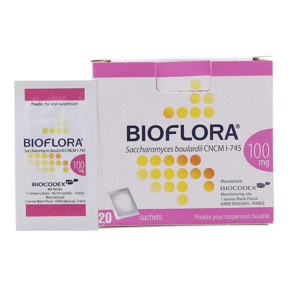 Gói men vi sinh Bioflora 100mg Hộp 20 gói - Hỗ trợ tiêu hóa, chính hãng