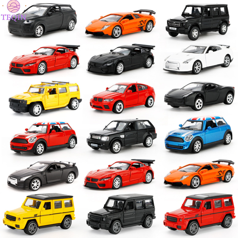 TEQIN Model Car 1 36 Pull Back Alloy Racing Car Toy for Kids Boys