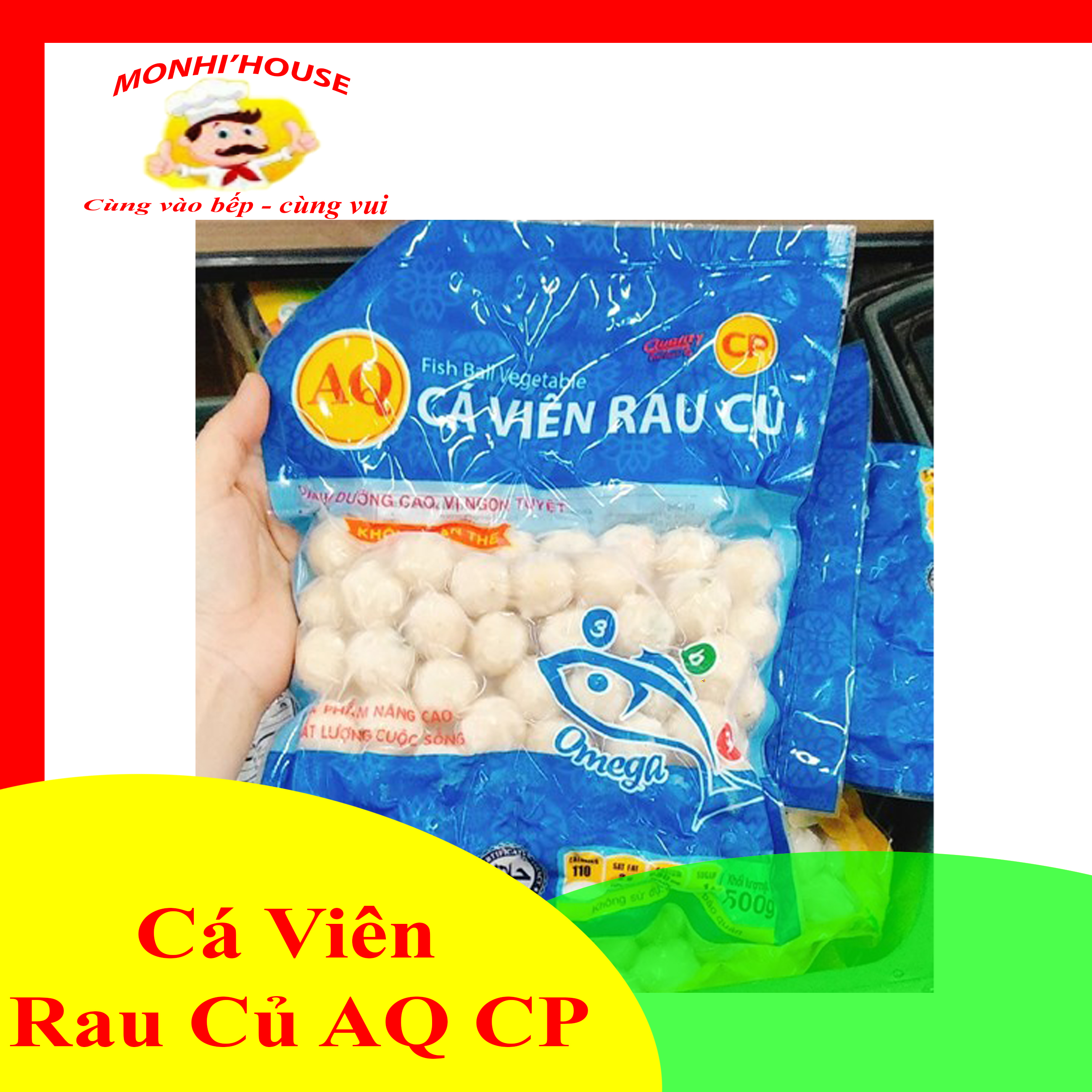 1Kg Cá viên AQ rau củ siêu ngon/500g _không sợ nóng