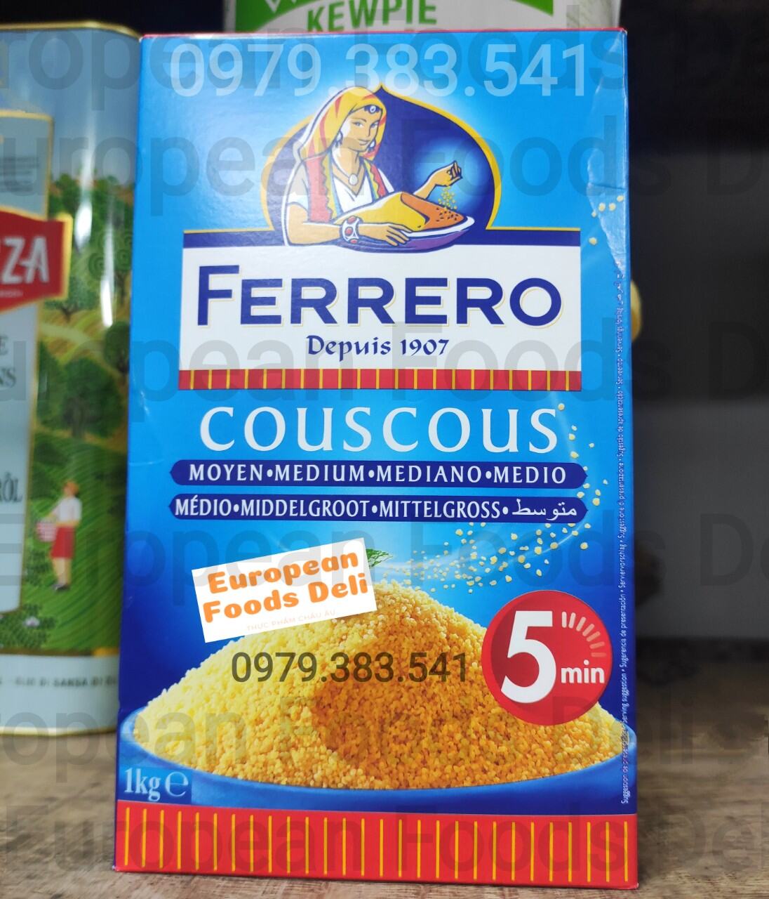 Ngũ Cốc Couscous Organic Hữu Cơ hiệu FERRERO Hộp 1KG