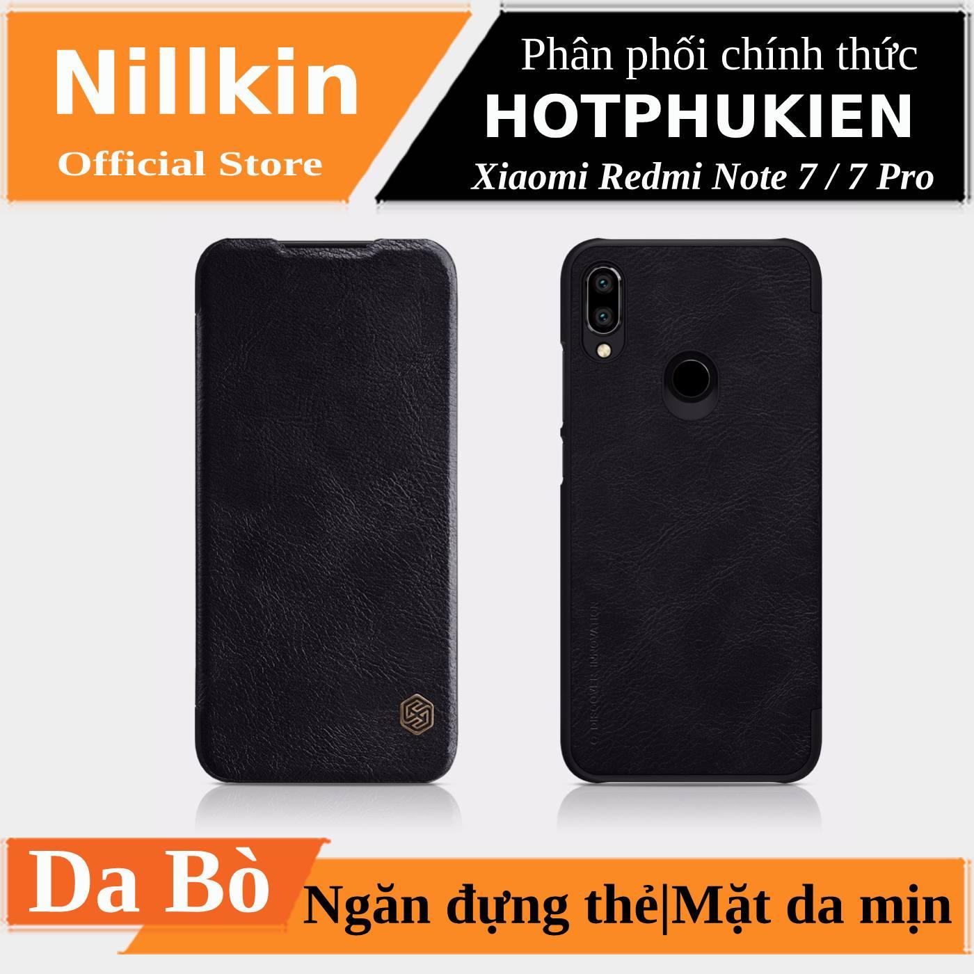 [HCM]Bao Da Da Bò hiệu Nillkin Qin Cho Xiaomi Redmi Note 7 Có Ngăn Đựng Thẻ - Phân phối bởi Hotphukien